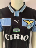 1998/2000 Lazio Black Retro Soccer Jersey(带章）