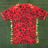 25/26 Portugal Red Floral Pattern Fans Soccer Jersey