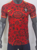 25/26 Portugal Red Floral Pattern Fans Soccer Jersey