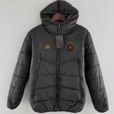 24/25 Germany Black Hooded Cotton Coat(Gold Labell) 连帽棉衣(金标）