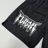 24/25 N48 JOR Black Breathable Sports  shorts(带孔、前带图标)