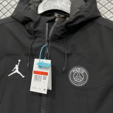 24/25 PSG Black Thickened Assault  Hooded Windbreaker (A805加厚冲锋衣）