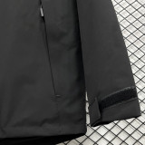 24/25 PSG Black Thickened Assault  Hooded Windbreaker (A805加厚冲锋衣）