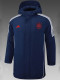 24/25 Spain Royal Blue Hooded Cotton Coat G232