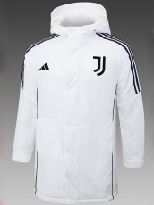 24/25 JUV White Hooded Cotton Coat 连帽棉衣