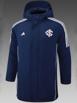 24/25 Internacional Royal Blue Hooded Cotton Coat 连帽棉衣