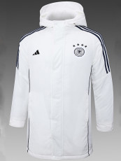 24/25 Germany White Hooded Cotton Coat (黑标)帽棉衣