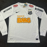 2012/2013 Santos FC Home Long Sleeve  Retro Soccer Jersey