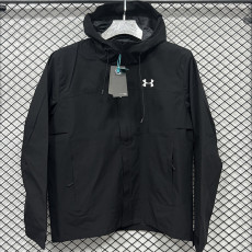 24/25 UA Black Single Layer Hooded Windbreaker#F707