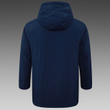 24/25  Dortmund  Royal Blue Hooded Cotton Coat G252