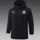 24/25 Marseille Black Hooded Cotton Coat G249白色队标