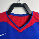 2005/2006 Man Utd Away Blue Retro Soccer Jersey 7 号
