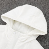 24/25 ACM White Hooded Cotton Coat G255金色队标