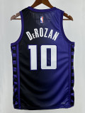 23/24 Kings DeROZAN #10 Purple Flying Man Top Quality Hot Pressing NBA Jersey飞人版
