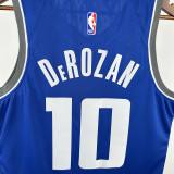 23/24 Kings DeROZAN #10 Blue city Edition Top Quality Hot Pressing NBA Jersey