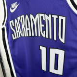 24/25 Kings DeROZAN #10  Purple Top Quality Hot Pressing Retro NBA Jersey