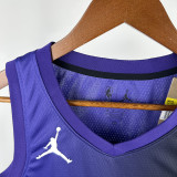 23/24 Kings DeROZAN #10 Purple Flying Man Top Quality Hot Pressing NBA Jersey飞人版