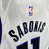 23/24 KINGS SABONIS #11 Whit Home Top Quality Hot Pressing  NBA Jersey