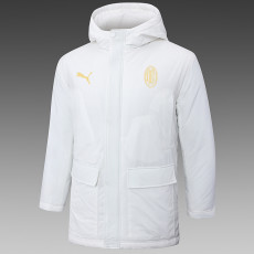 24/25 ACM White Hooded Cotton Coat G255金色队标