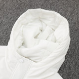 24/25 G262 White Hooded Cotton Coat 白色