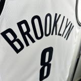 22/23 Nets CUI YONGXI #8 White Top Quality Hot Pressing NBA Jersey