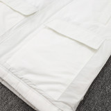 24/25 G262 White Hooded Cotton Coat 白色