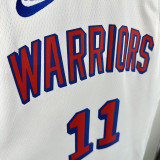 24/25 WARRIORS THOMPSON # 11 White Retro Top Quality Hot Pressing NBA Jersey