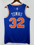 KNICKS TOWNS #32 Blue Top Quality Hot Pressing NBA Jersey