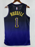24/25 LAKERS BUSSELL#1 Royal Blue City Edition Top Quality Hot Pressing NBA Jersey