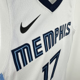 22/23 Grizzlies KAWAMURA #17 White  Top Quality Hot Pressing NBA Jersey