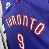 24/25 Raptors  BARRETTF # 9  Blue Retro Top Quality Hot Pressing NBA Jersey