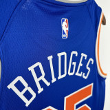 KNICKS BRIDGES #25Blue Top Quality Hot Pressing NBA Jersey