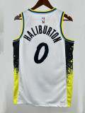 24/25 Indiana Pacers HALIBURTON #0 City Editiao Top Quality Hot Pressing NBA Jersey