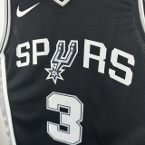 22/23 Sa Spurs PAUL #3 Black Top Quality Hot Pressing NBA Jersey