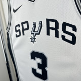 Sa Spurs PAUL #3 White Top Quality Hot Pressing NBA Jersey