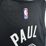 22/23 Sa Spurs PAUL #3 Black Flying Man EditionTop Quality Hot Pressing NBA Jersey飞人