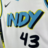 24/25 Indiana Pacers SIAKAM #43 City Editiao Top Quality Hot Pressing NBA Jersey