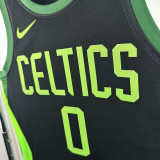 24/25 CELTICS TATUM #0 City Edition Top Quality Hot Pressing Retro NBA Jersey
