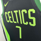24/25 CELTICS BROWN #7 City Edition Top Quality Hot Pressing Retro NBA Jersey