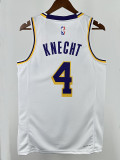 22/23 LAKERS KNEGHT#4 White Top Quality Hot Pressing NBA Jersey