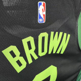 24/25 CELTICS BROWN #7 City Edition Top Quality Hot Pressing Retro NBA Jersey