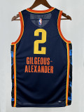 24/25 OKC Thunder ALEXANDER # 2 City Edition Top Quality Hot Pressing NBA Jersey