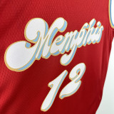 24/25 Grizzlies MORANT #12 Red City Edition Top Quality Hot Pressing NBA Jersey