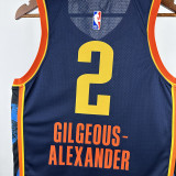 24/25 OKC Thunder ALEXANDER # 2 City Edition Top Quality Hot Pressing NBA Jersey