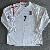 2006 England Home Retro Long Sleeve Soccer Jersey (长袖)