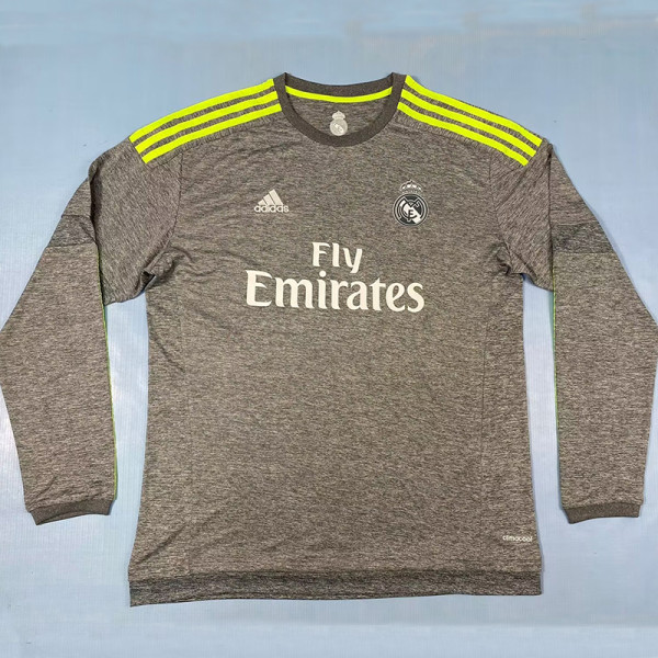 2015/2016 RMA Away Long Sleeve  Retro Soccer Jersey
