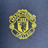 1998/1999 Man Utd  Black Retro Soccer Jersey(袖红边）