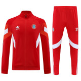 25/26  Bayern Red Jacket Tracksuit