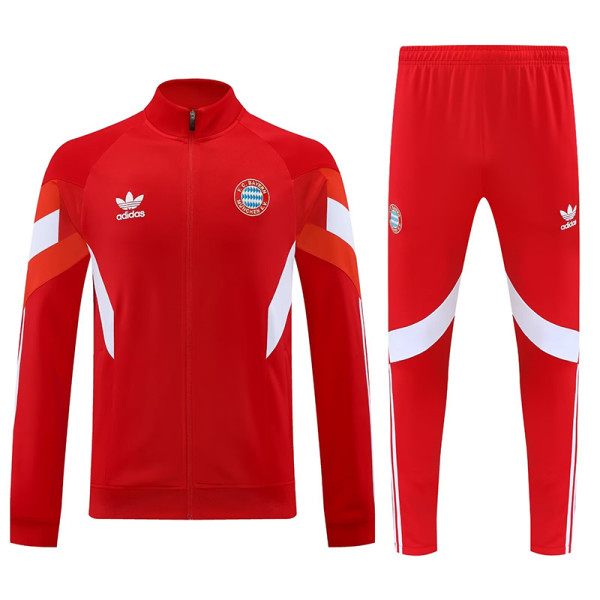 25/26  Bayern Red Jacket Tracksuit