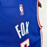 24/25 KINGS FOX #5 City Edition Top Quality Hot Pressing  Retro NBA Jersey
